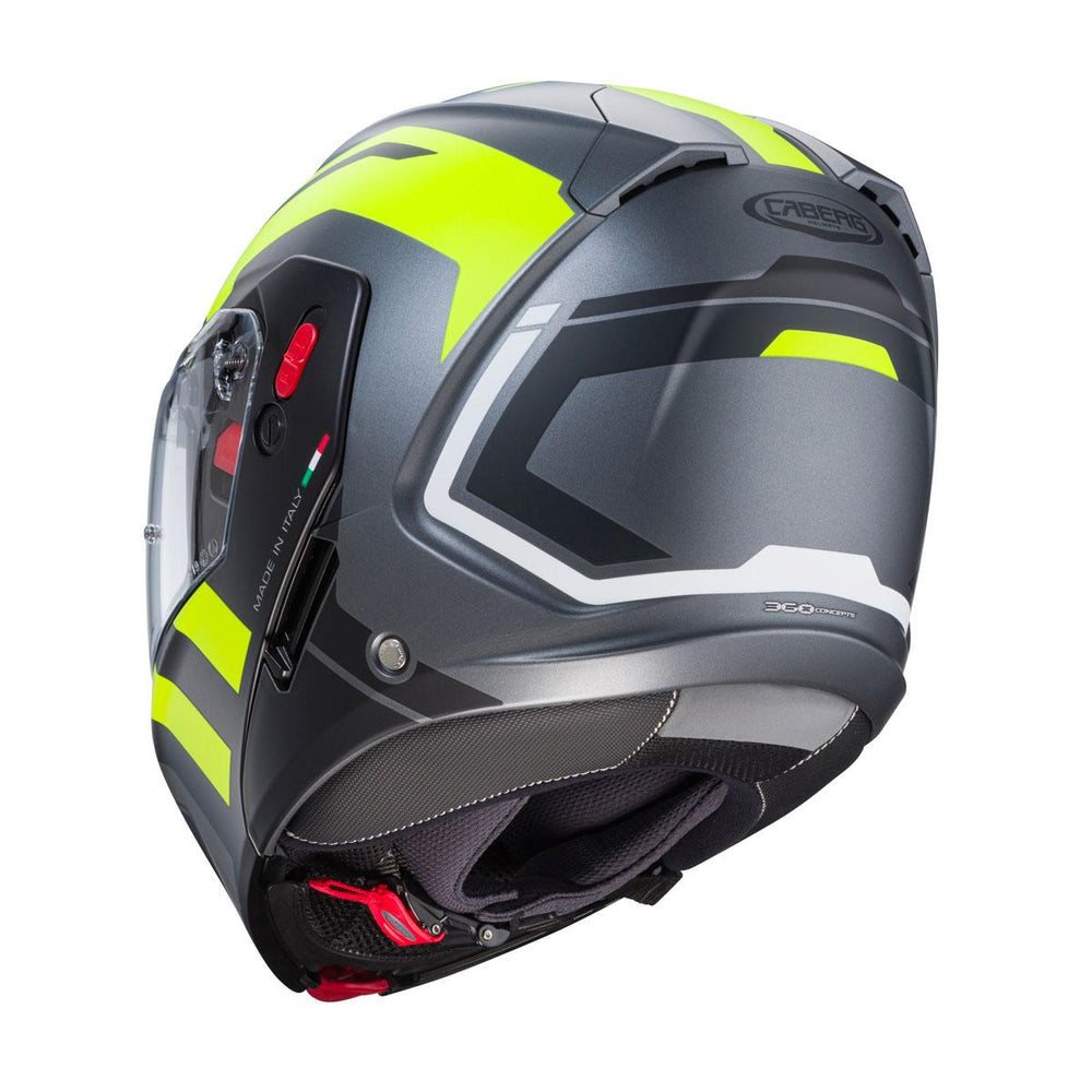 Caberg Horus X Road Matt Gun Metal Yellow Flou Black Helmet