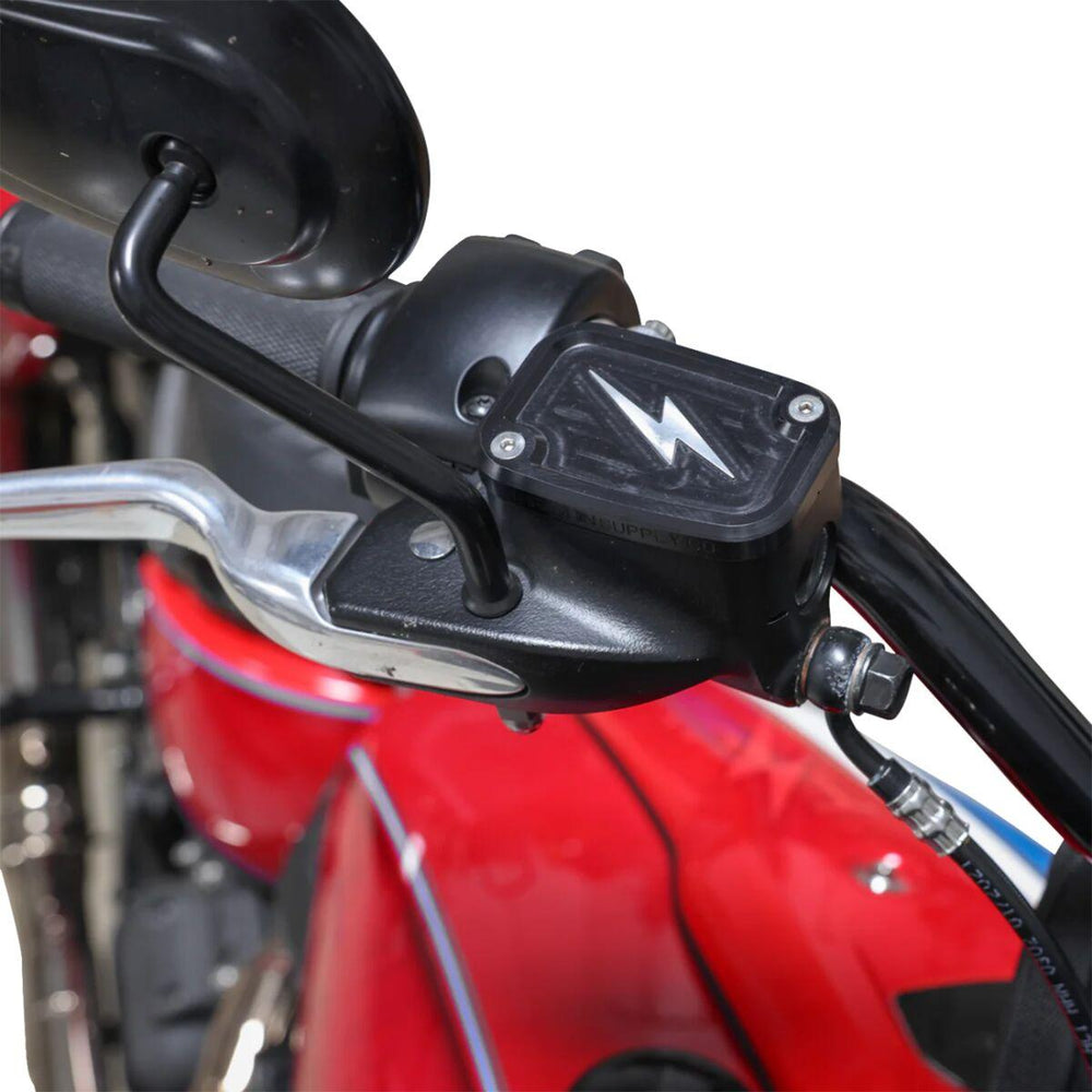 Thrashin Supply Co Brake Master Cylinder Cover For Harley Davidson FLDE 1750 2018-2020 - Black