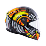 Spada Raiden 3 Cyclone Full Face Motorcycle Helmet - Yellow