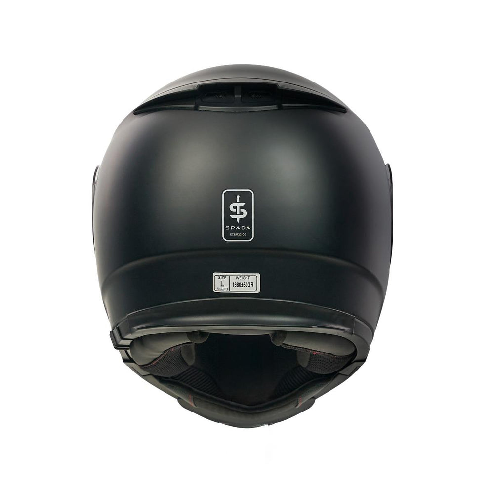 Spada Bastion Flip Front Motorcycle Helmet - Matt Black