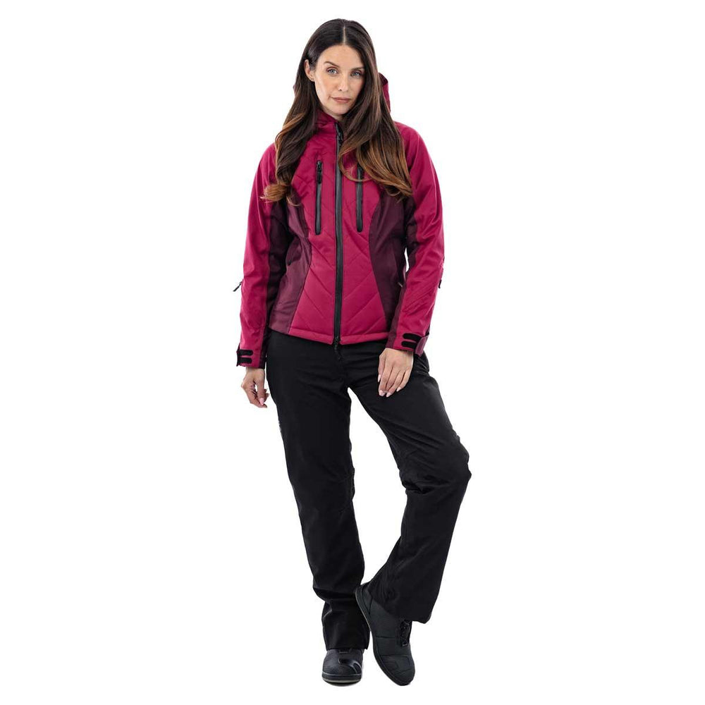 Spada Bella Waterproof Ladies Quilted Jacket - Port Red