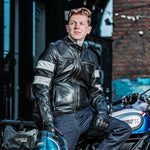 Spada Hanzo CE Leather Jacket Black Ivory