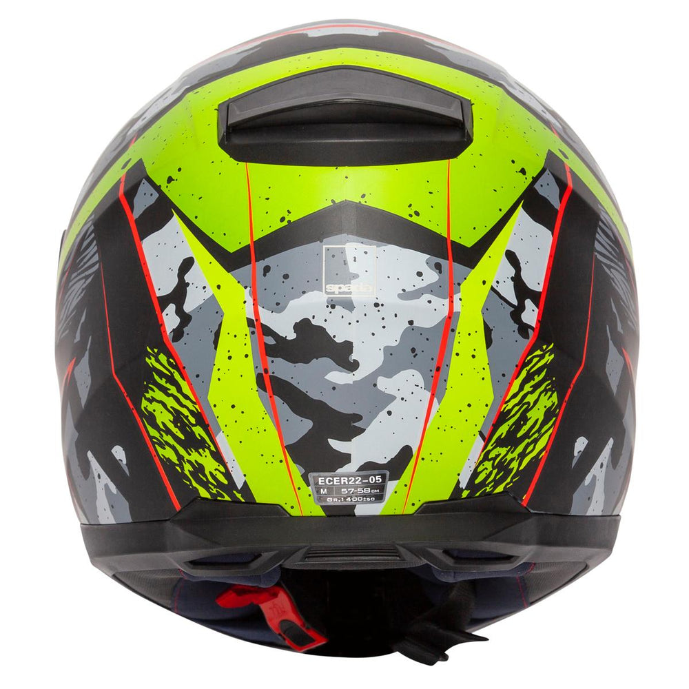 Spada Raiden Camo Yellow Helmet