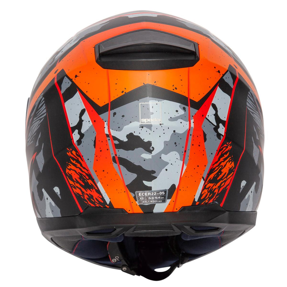 Spada Raiden Camo Orange Helmet