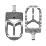 Heinz Bikes Foot Pegs For Harley Davidson FLDE 1750 2018-2020 Rear - Silver