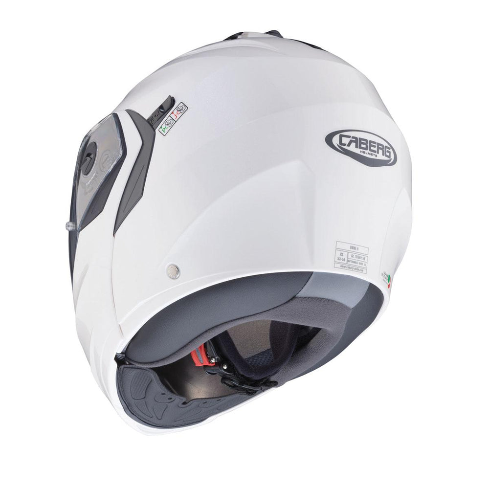 Caberg Duke X White Metal Flip Up Motorcycle Helmet