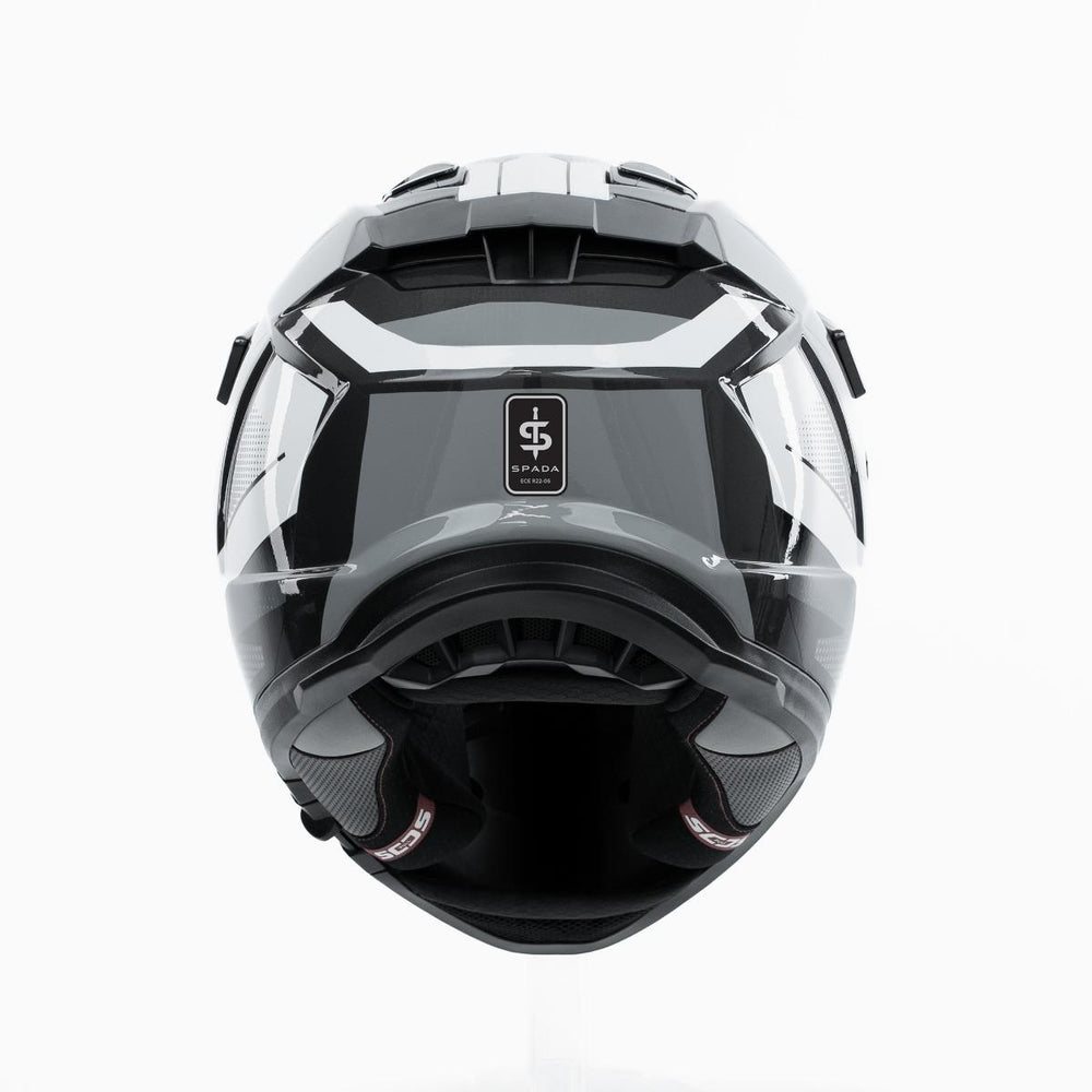 Spada Trailhawk Raptor Adventure Motorcycle Helmet - Black/Grey