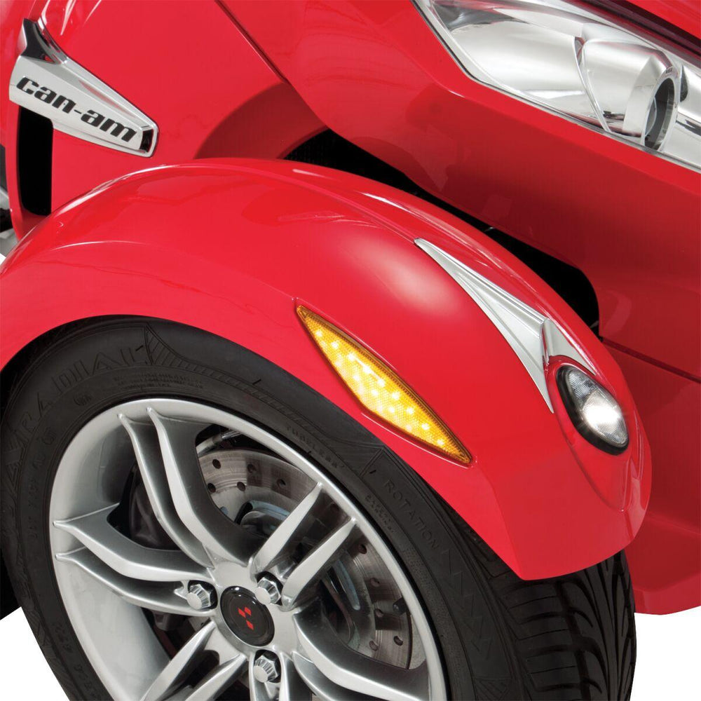 Show Chrome Amber LED Marker Lights For Can Am Spyder 1330 F3 2015-2022