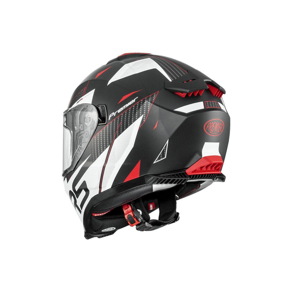 Premier Typhoon Helmet - Grey/Red/White
