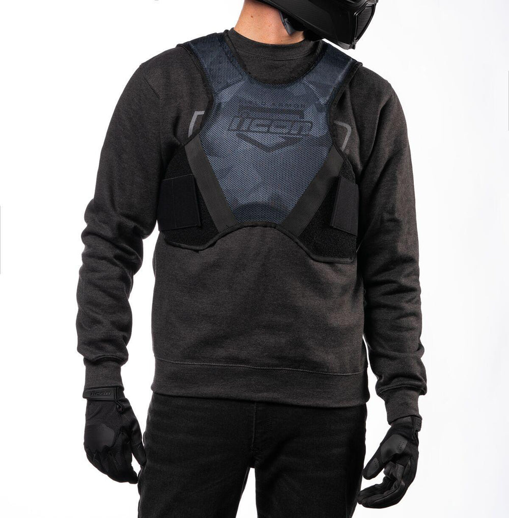 Icon Field Armor Softcore Vest - Black/Blue