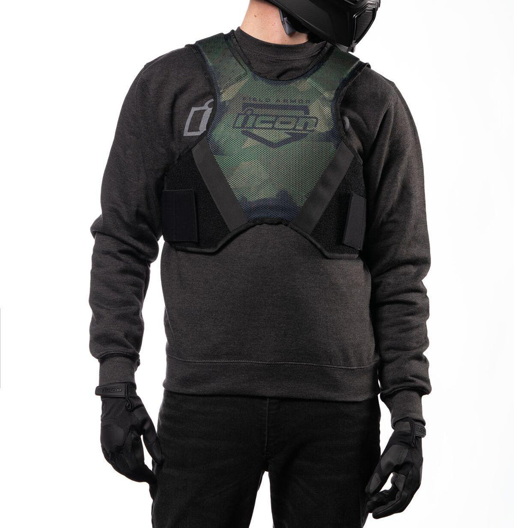 Icon Field Armor Softcore Vest - Black/Green