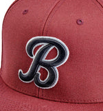Biltwell Mens Adult Script B Hat One Size - Maroon