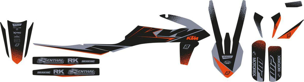 Blackbird Graphic Kit For KTM EXC150 TPI 2020-2023 - Black