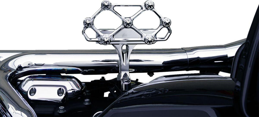 Arlen Ness Diamond Passenger Floorboards For Harley Davidson FLD 1690 2012-2013 - Chrome