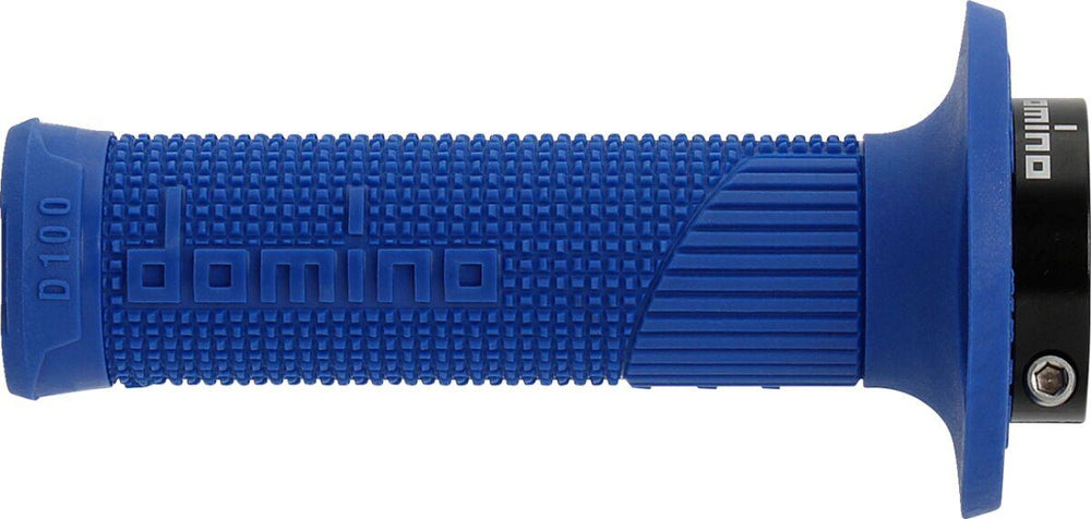 Domino D100 D-Lock Double Cable Grips - Blue