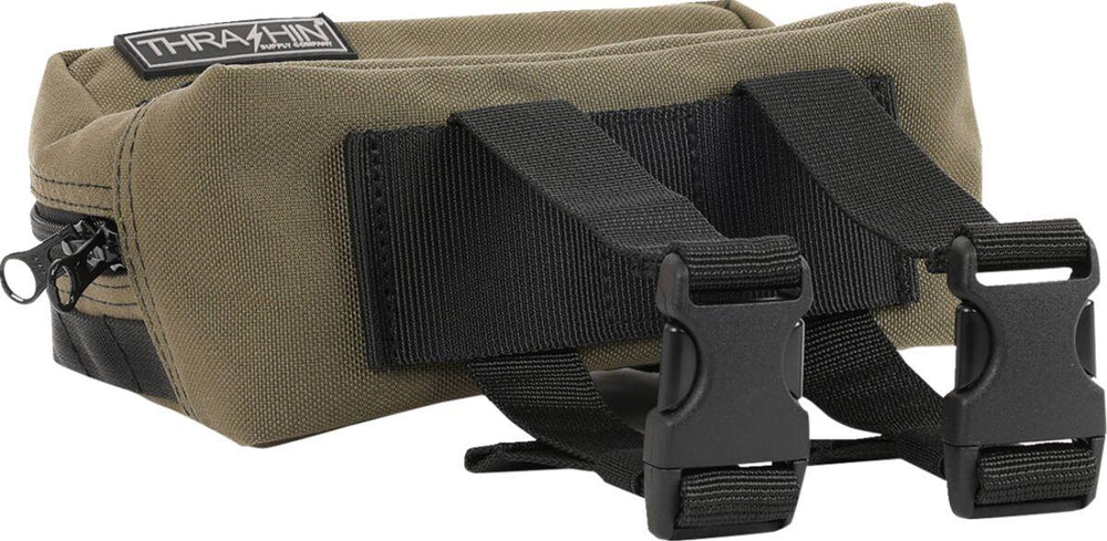 Thrashin Supply Co Handlebar Bag Handlebar Green/Orange - 12.5cm (5") x 17.5cm (7") x 8.26cm (3-1/4")