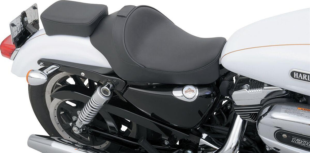 Drag Specialties Backrest Compatible Solo Seat For Harley Davidson XL 1200 C 2004-2020 Smooth - Black
