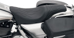 Drag Specialties Predator Flame Stitched Seat For Harley Davidson FLHR 1340 1997-1998 - Black