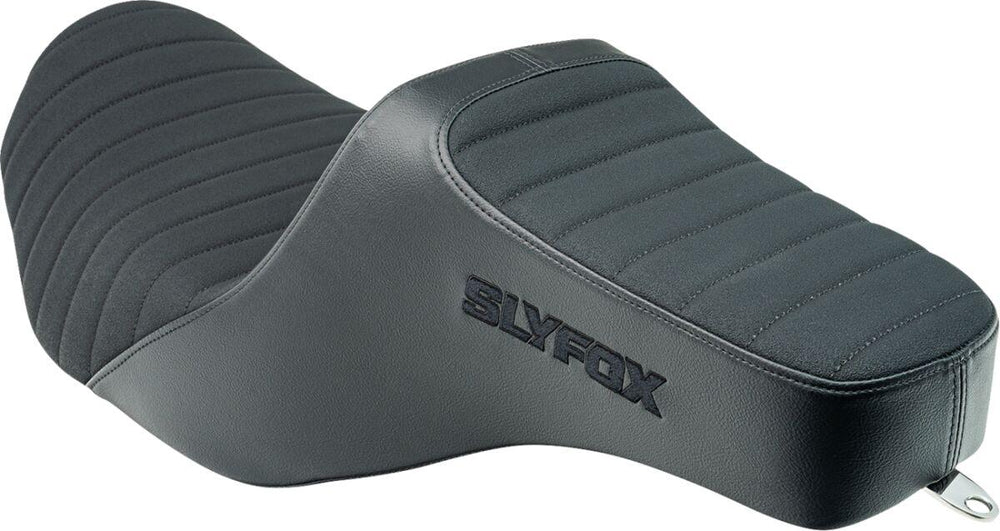 Slyfox High Noon Seat For Harley Davidson FLHX 1923 ABS 2024 Black Logo/Classic Stitch - Black