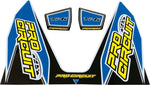 Pro Circuit Ti-6 Exhaust Decals - Black Blue White Yellow