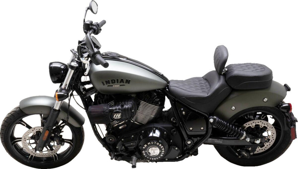 Mustang Standard Touring Solo Seat For Indian Chief 111 ABS 2022-2026 - Black