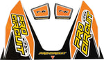 Pro Circuit T-6 Exhaust Decals - Black Orange White Yellow