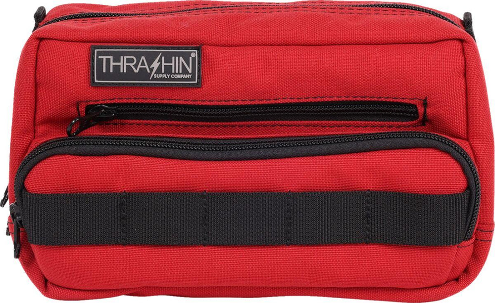 Thrashin Supply Co Handlebar Bag Plus Orange/Red - 12.5cm (5") x 22.9cm (9") x 10 cm (4")