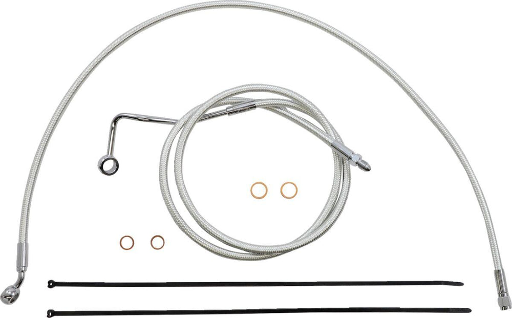 Magnum Shielding Sterling Chromite II Designer Handlebar Cable Install Kit For Harley Davidson FLHR 1750 2021-2022 45.5 - 51cm (18" - 20") - Chrome Clear-Coated
