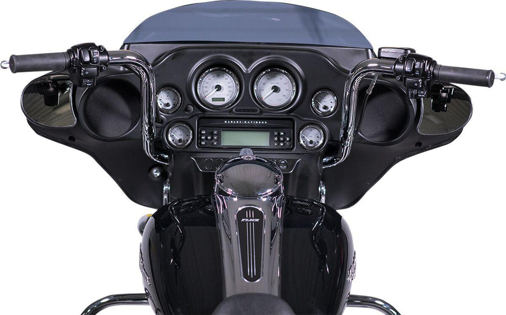 Fat Baggers Inc. 1-1 4" EZ Install Round Top Handlebar For Harley Davidson FLH 1868 2021 30.5 cm (12") - Chrome