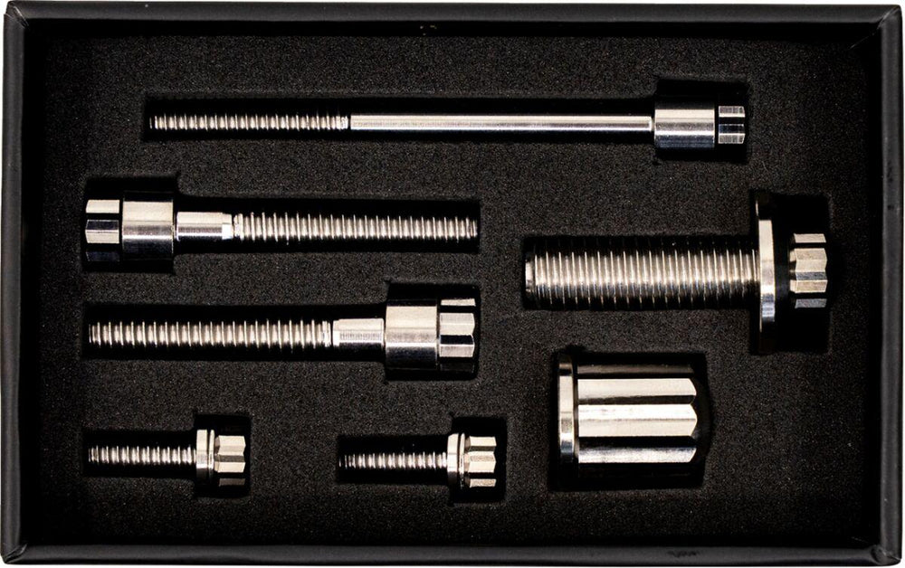 Trask Bitchin Coil & Horn Bolts For Harley Davidson FLDE 1750 ABS 2018-2020 - Silver