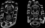 Gilles Tech-X Enduro Foot Pegs For Ducati MultiStrada 1200 2010-2012 - Black