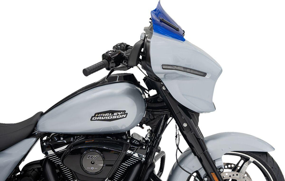 Klock Werks Kolor Flare Windshield For Harley Davidson FLHX 1923 2024-2025 20.5 cm (8") - Blue