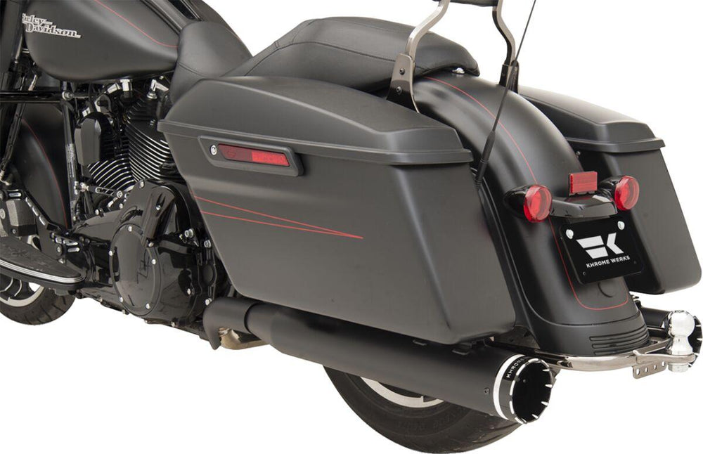 Khrome Werks 2-into-2 Dominator Exhaust System For Harley Davidson FLHR 1584 2009-2011 - Black