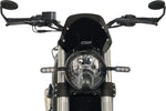 WRS Windscreen For Benelli Leoncino 500 ABS 2017-2023 19 cm (7-1/2") - Black