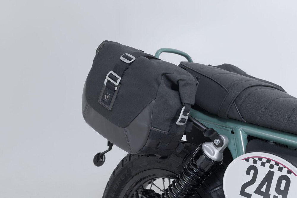 SW Motech Legend Gear LC1 & LC 2 Side Pannier Bag System Brown Edition For Royal Enfield BEAR 650 ABS 2025 - Black/Brown