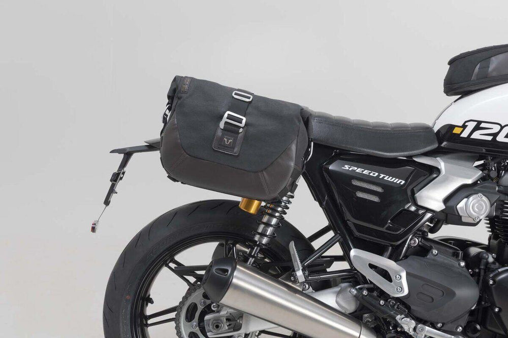SW Motech Legend Gear LC2 Side Pannier Bag System For Triumph Speed Twin 1200 2024-2025 Black/Brown