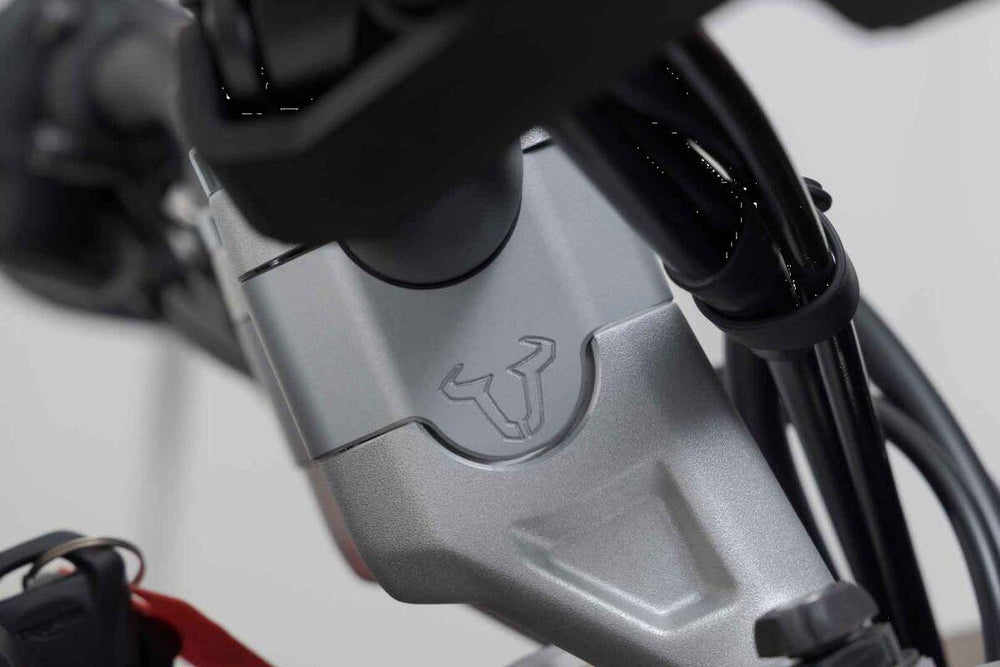 SW Motech Handlebar Risers For Triumph Tiger 900 GT 2023-2024 30 mm (1-3/16") - Silver
