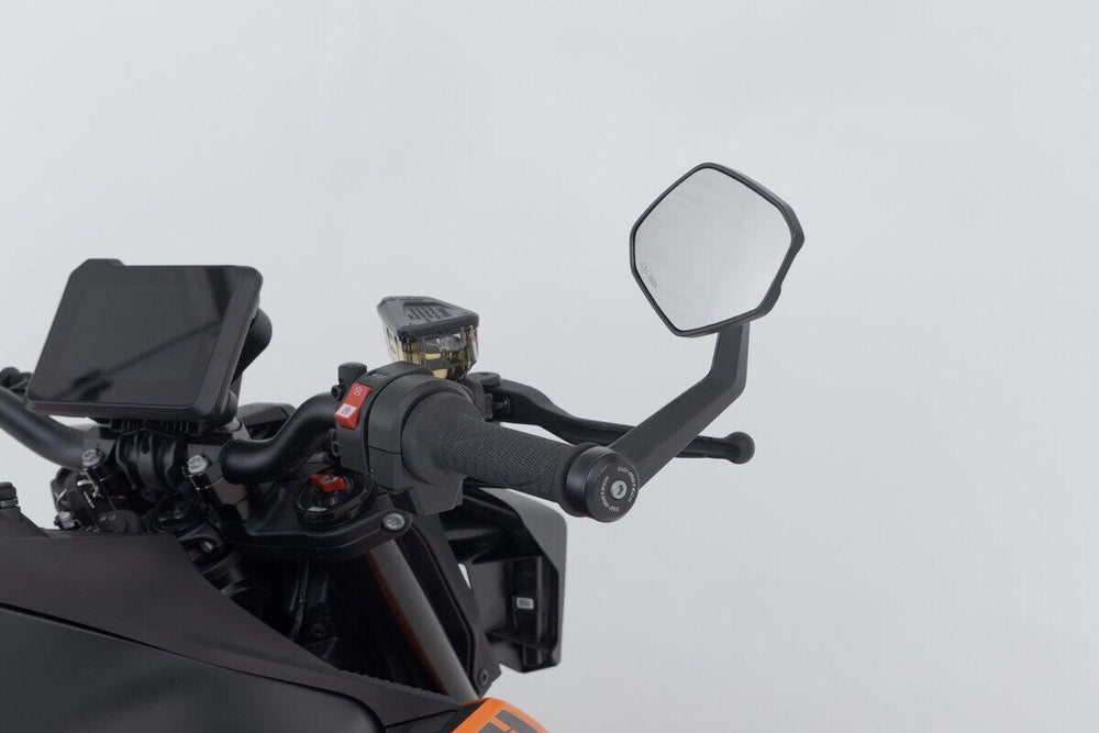 SW Motech Bar end Mirrors For KTM Duke 790 2018-2024 - Black