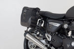 SW Motech Legend Gear LC2 Side Pannier Bag System For Triumph Speed Twin 1200 2019-2024 - Black/Brown