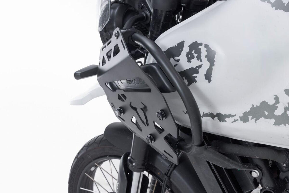 SW Motech SLC Left Side Carrier For Original Crash Bars For Royal Enfield Himalayan 450 2024-2025 - Black