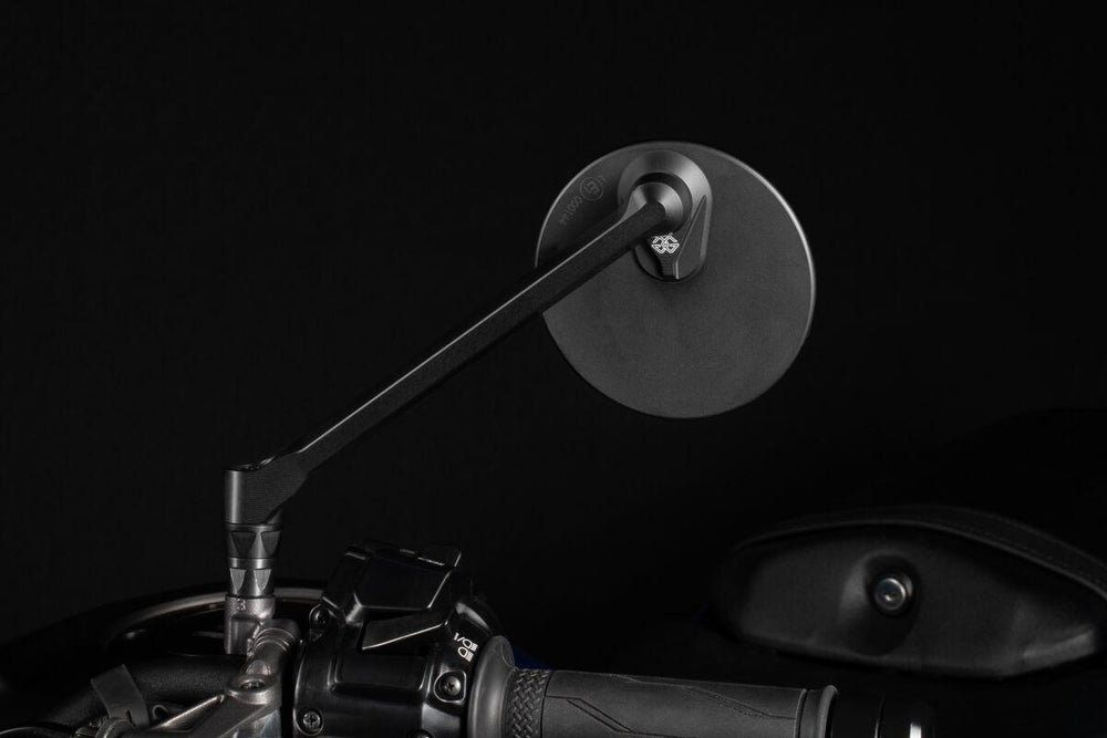 Gilles Moon Mirror M8 For Ducati Hypermotard 1100 2007-2010 Right - Black