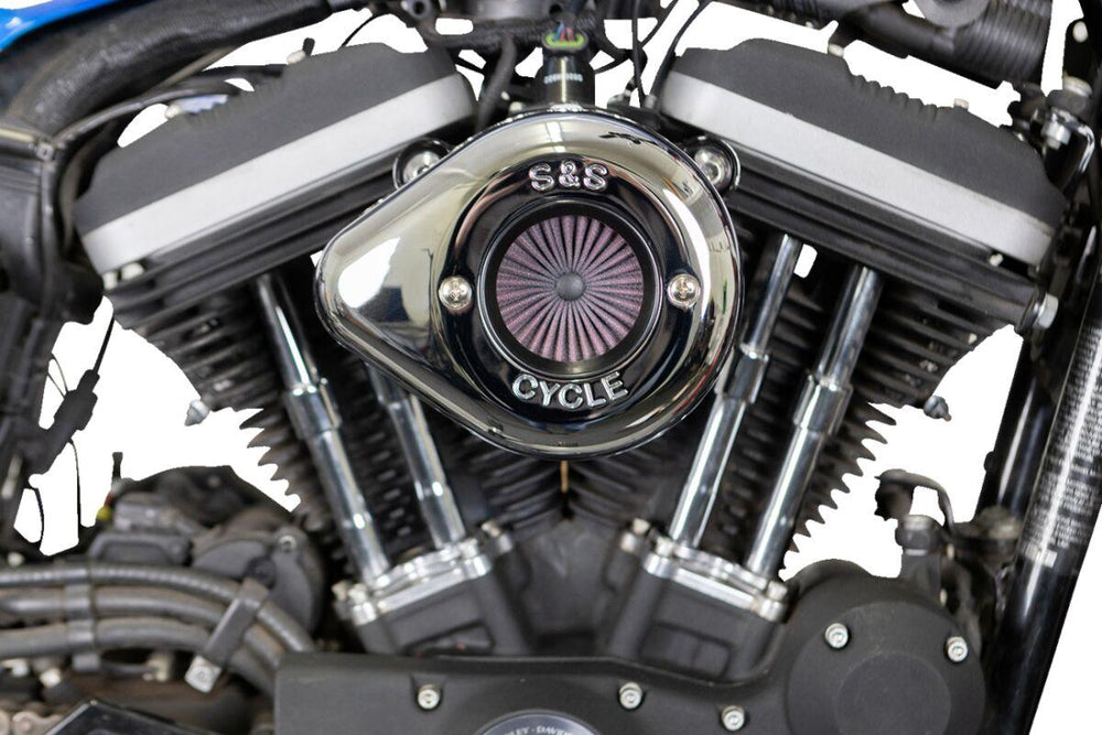 S&S Cycle Air Stinger Stealth Air Cleaner Kit For Harley Davidson XL 1200 C 2007-2020 - Black