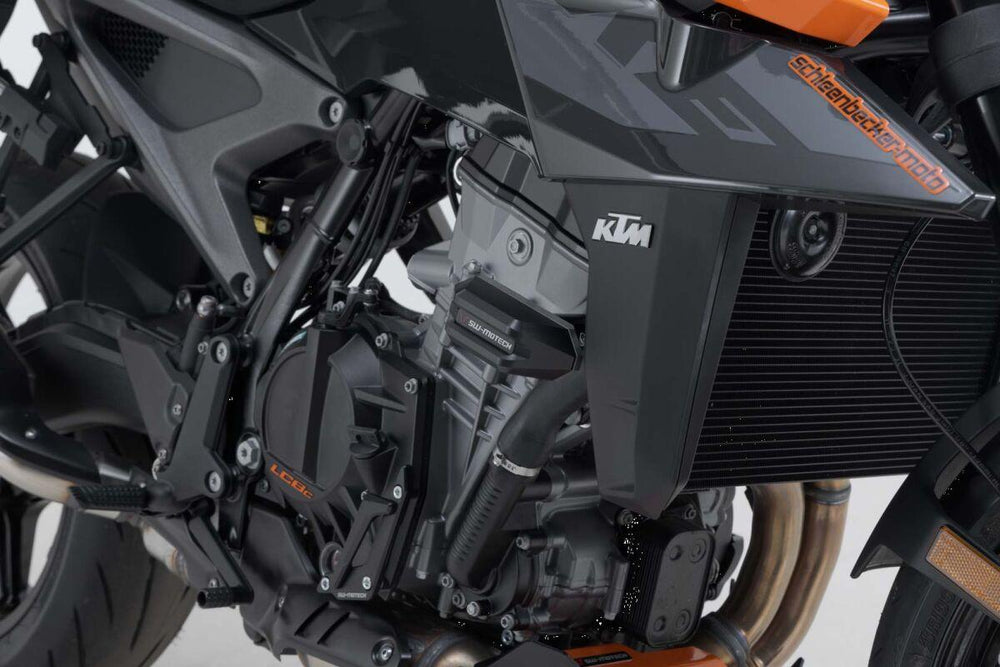 SW Motech Frame Sliders For KTM Duke 990 2024 - Black Silver