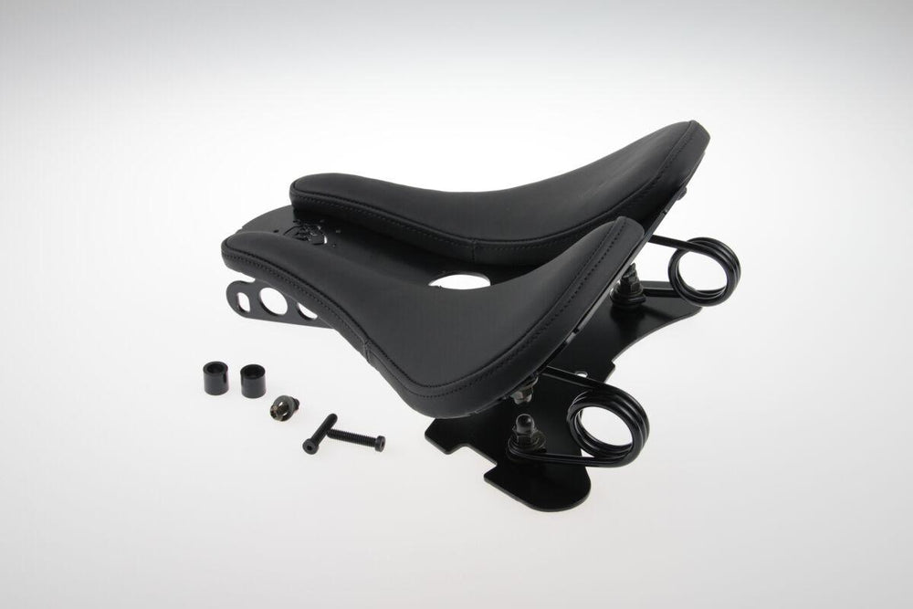 Cult Werk Swing Old School Saddle For Harley Davidson XL 1200 C 1996-2020 - Black