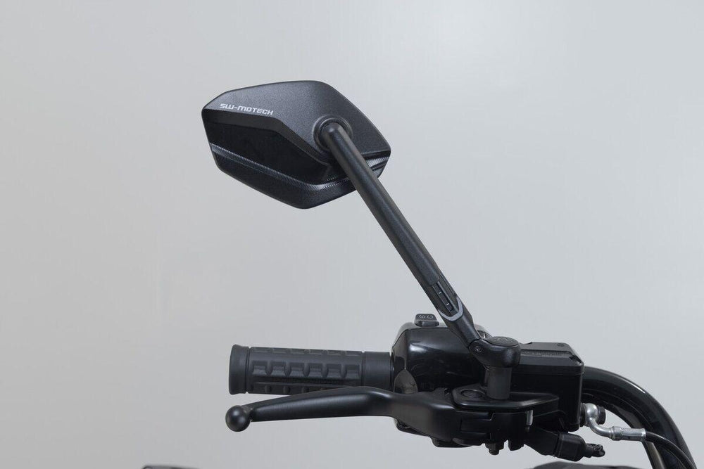SW Motech Sport Mirror Set Long Arm For Harley Davidson FLTRT 1868 2024-2025 - Black