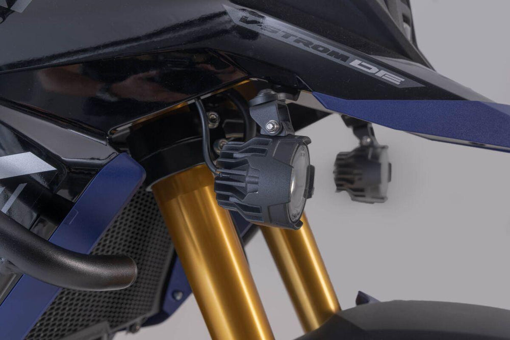 SW Motech EVO High Beam Lights For Suzuki V-Strom 800 2024-2025 Front Black/Clear