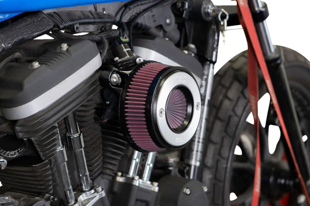S&S Cycle Air Stinger Stealth Air Cleaner Kit For Harley Davidson XL 1200 C 2007-2020 - Black Chrome