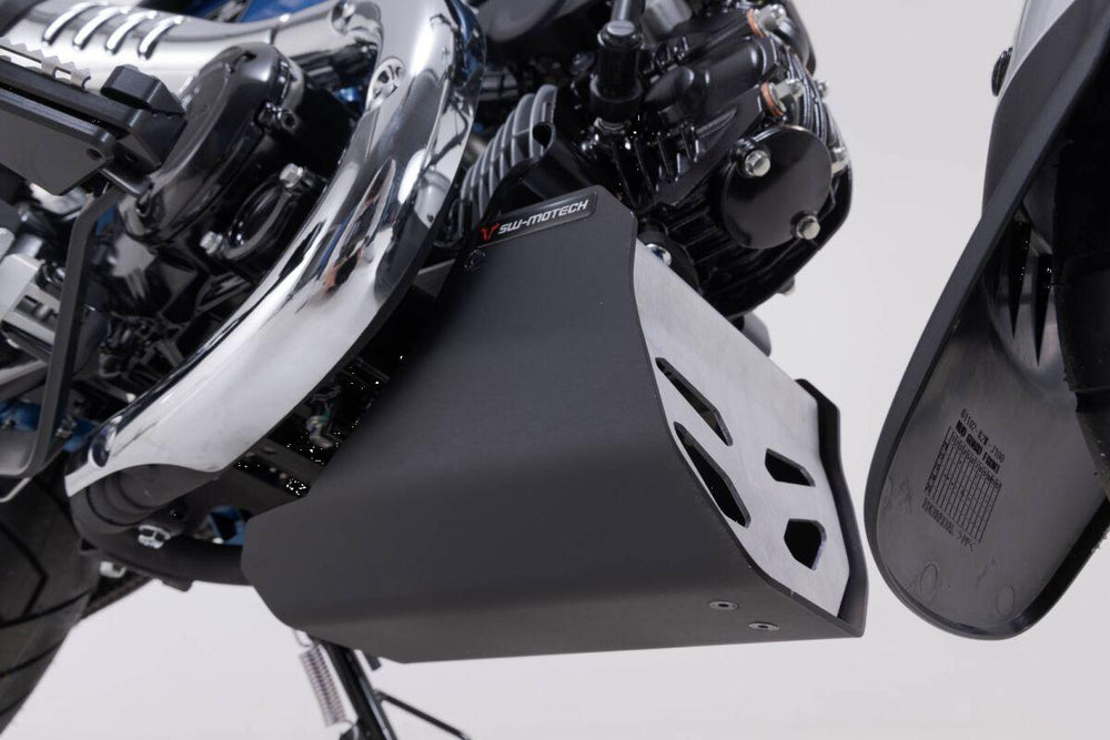 SW Motech Engine Guard For Honda ST 125 2023-2024 - Black Brushed Powder-Silver