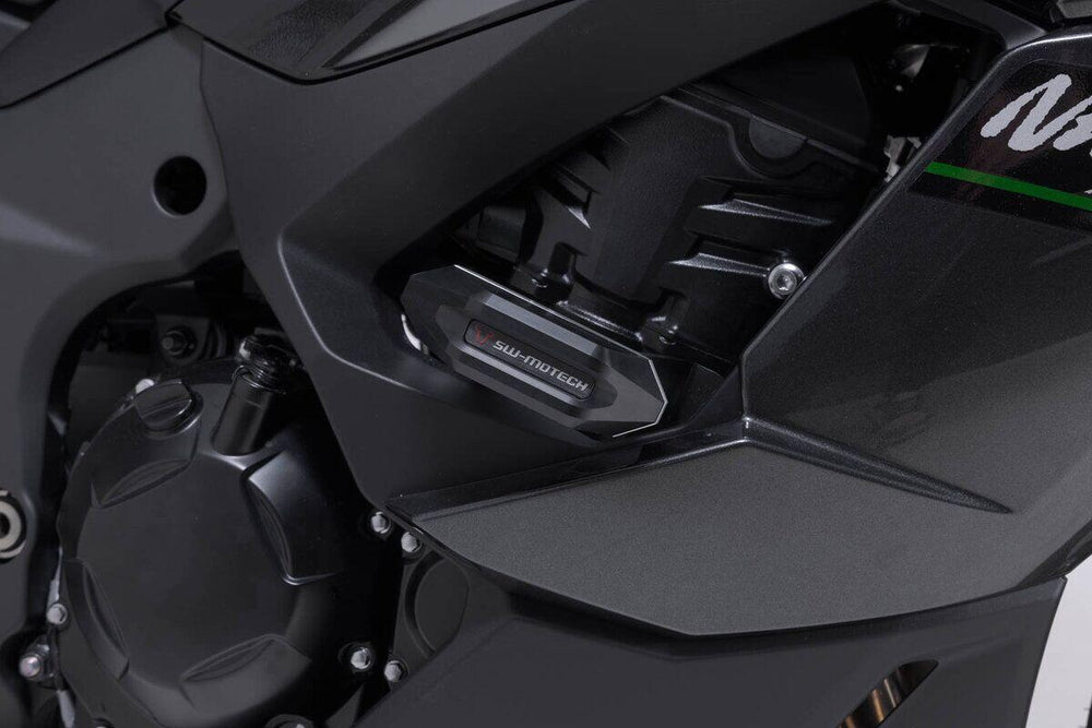 SW Motech Frame Sliders For Kawasaki Ninja 1100SX 2025-2026 - Black/Silver
