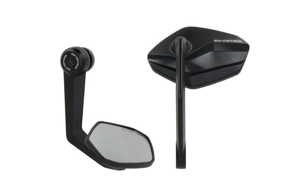 SW Motech Bar End Mirrors For KTM Duke 125 ABS 2023-2026 - Black
